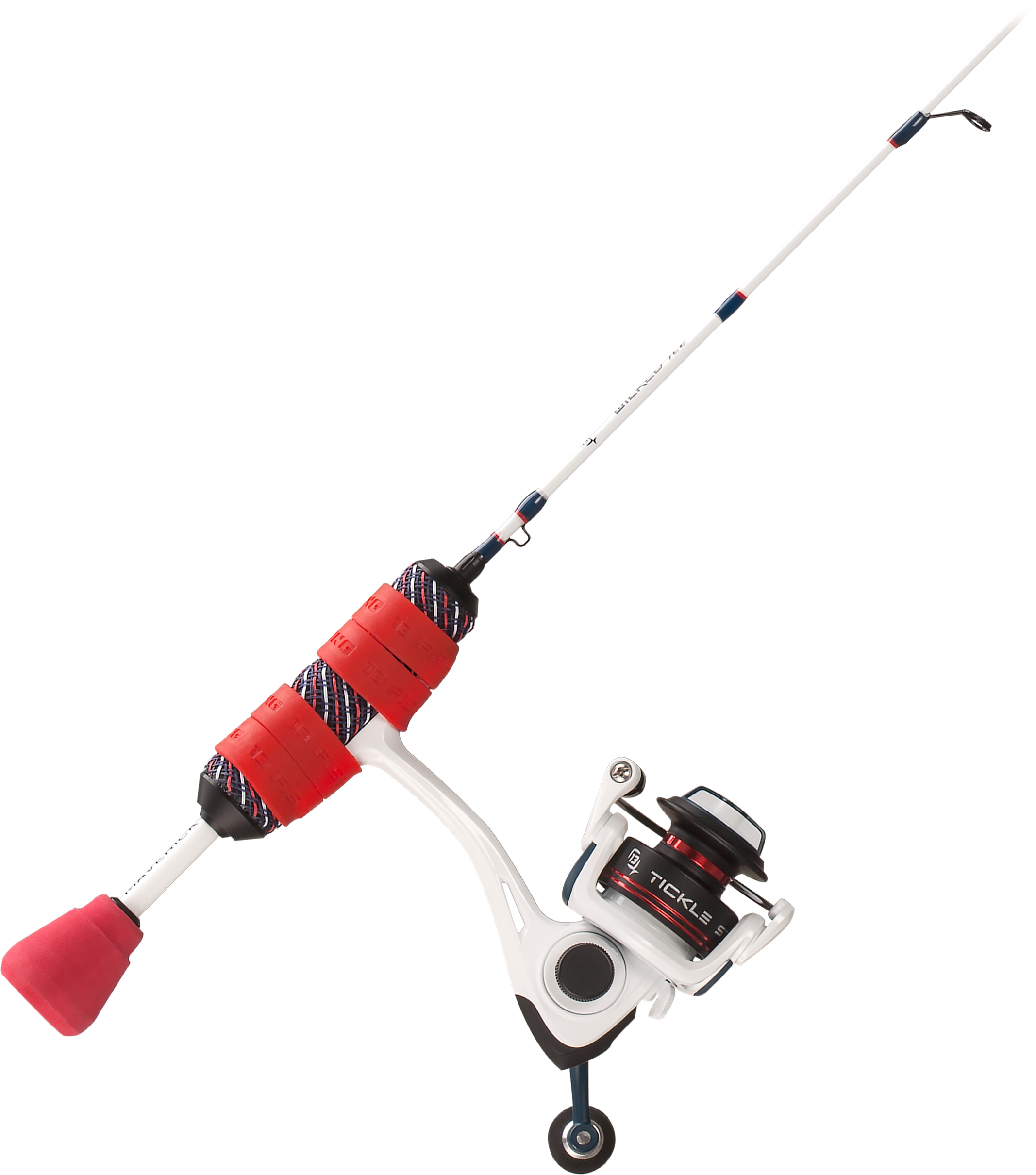 Inline Ice Fishing Reel Combo 13 Fishing Wicked Stealth Edition - Main Image